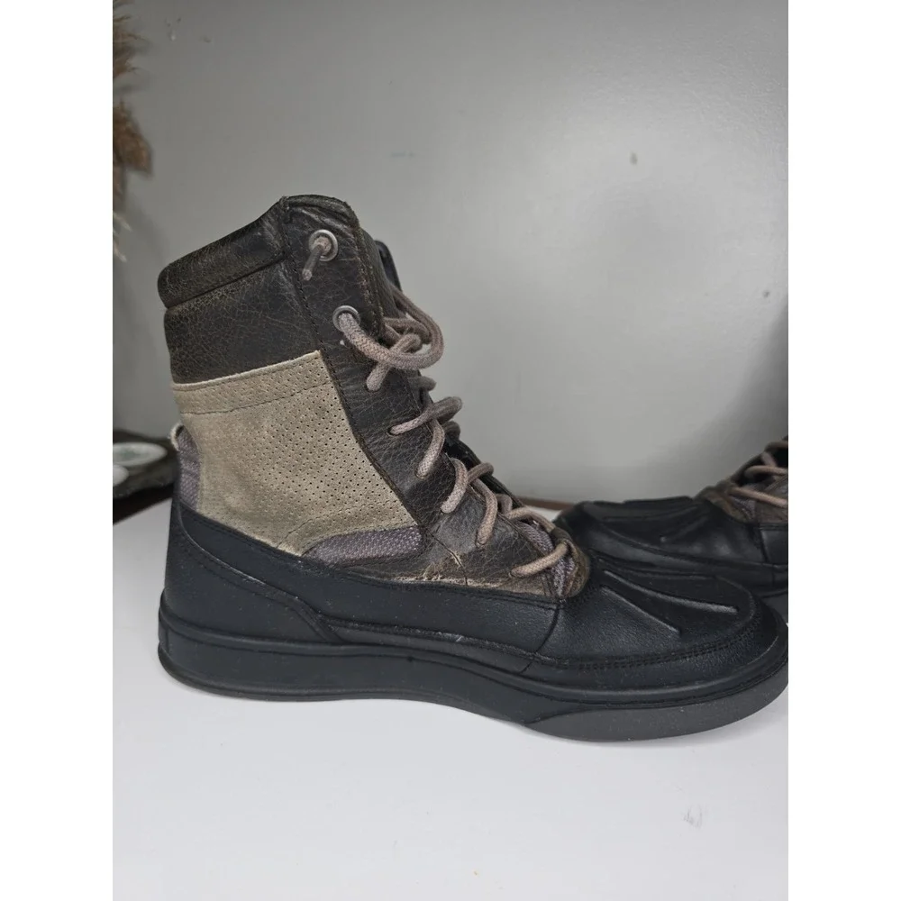 Polo Ralph Lauren Lansing Boots Mens Brown Oiled Leather Duck Outdoor Rare Style